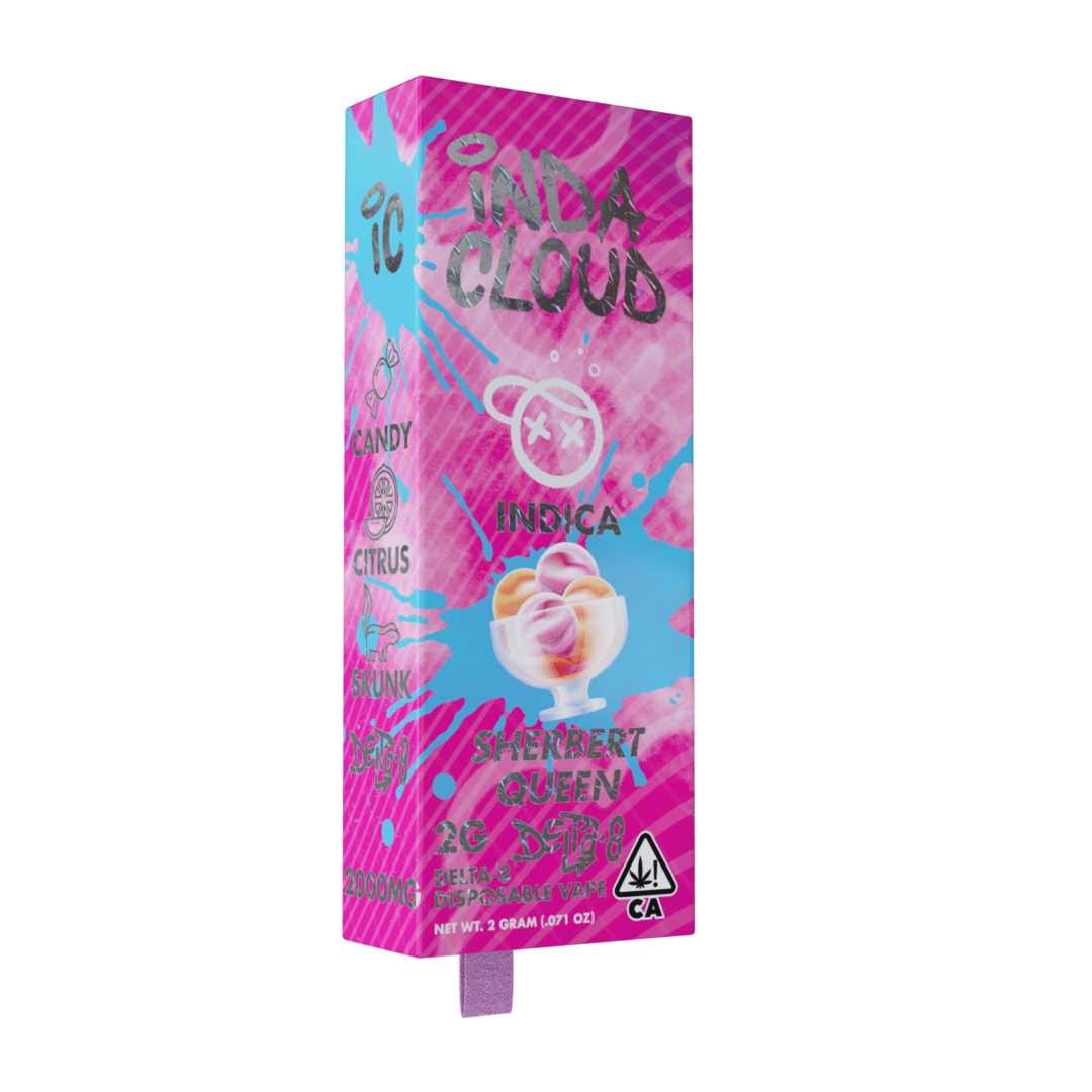 Closed Sherbert Queen Delta 8 Disposable Vape Pen 2 Grams